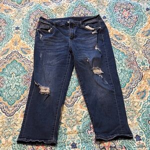 Distressed Blue Women's Jeans